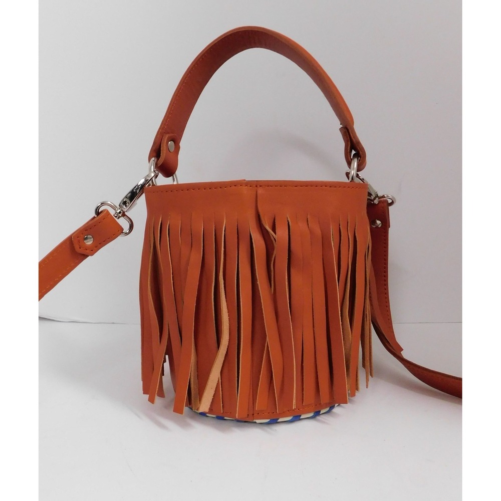 Gold‎ and Rouge Hypa Brown Bucket Bag/ Anthropologie